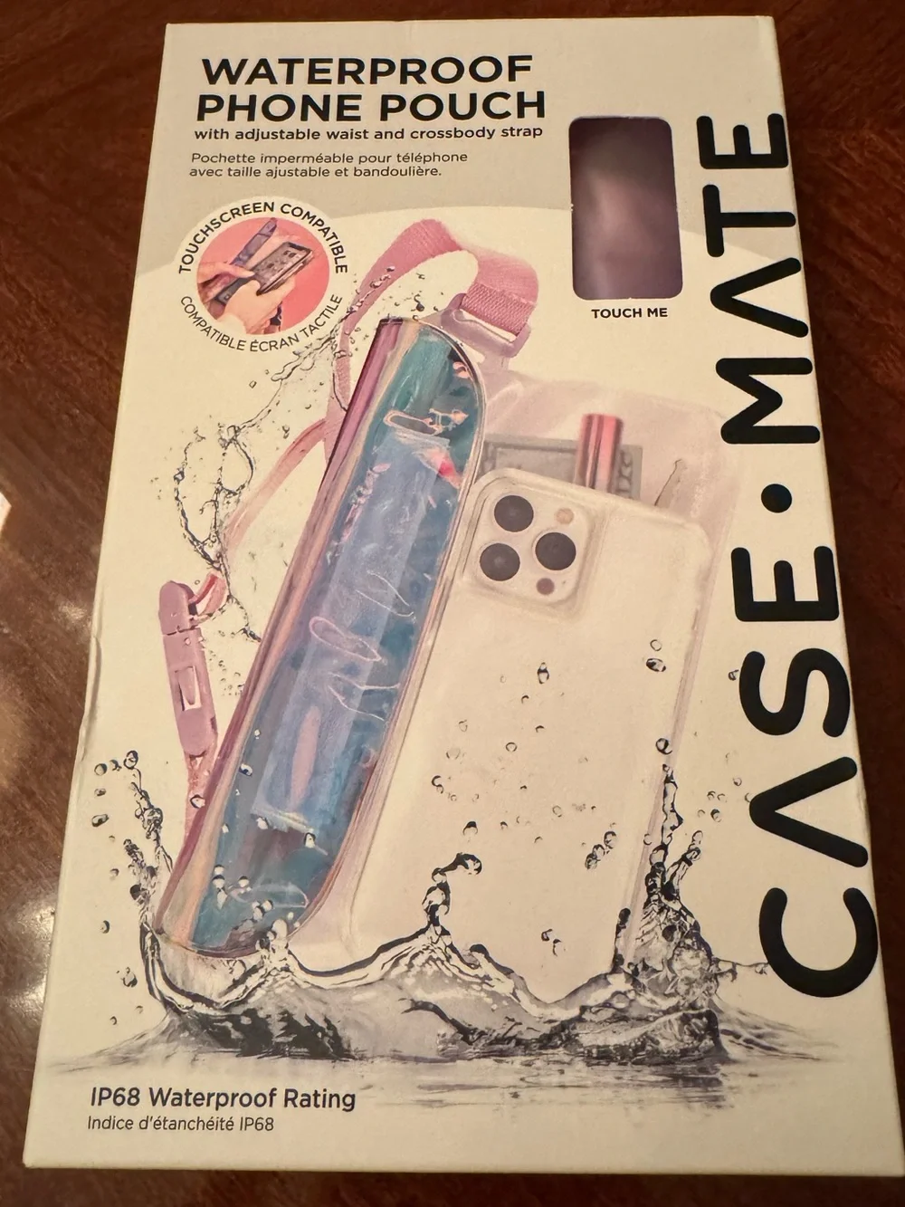 case-mate Waterproof Phone Pouch Iridescent  (Soap Bubble) Shade **New In Box**